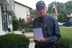 Don with the book he made - August 2012