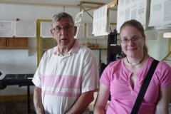 Don and Sarah at Print Shop - July 2006