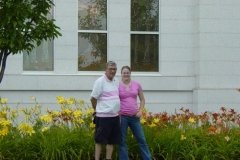 Don and Sarah at Temple Rear - July 2006